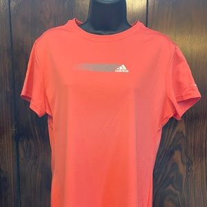🔆 Adidas hot pink t-shirt activewear top shirt